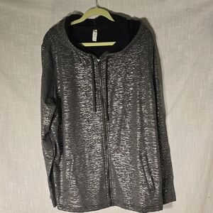 Ideology Grey & Silver Hoodie 3X